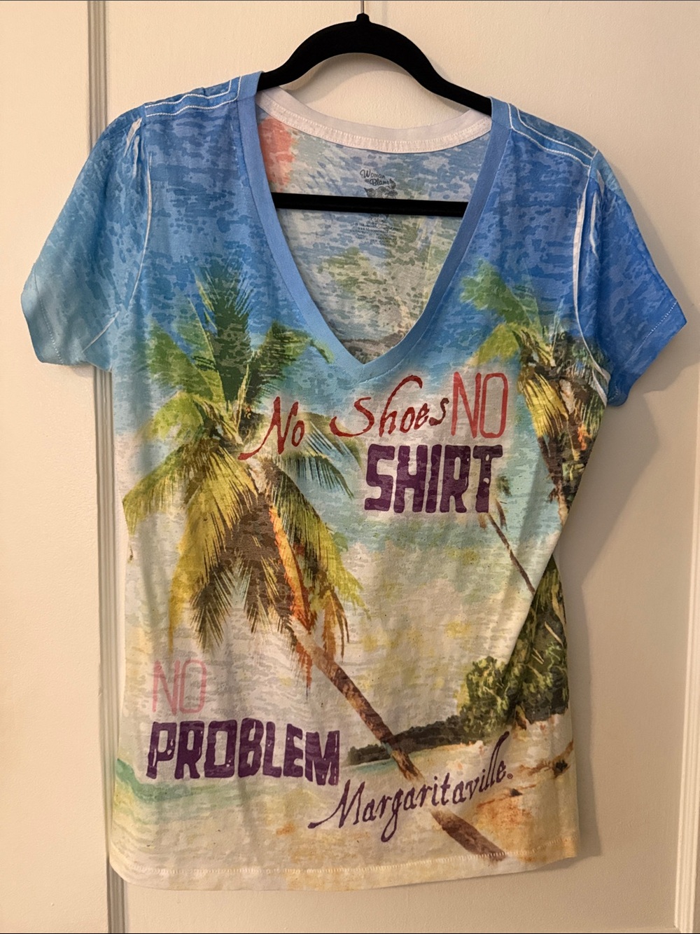 Margaritaville Pastel Tie-Dye Palm Graphic Tee